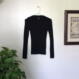 New Look Crew Neck Ribbed Top NWT